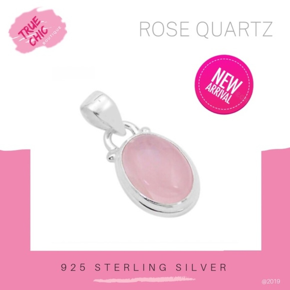 Natural Rose Quartz Pendant